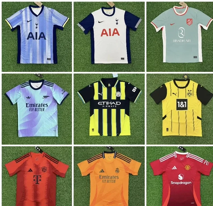 new Club jerseys