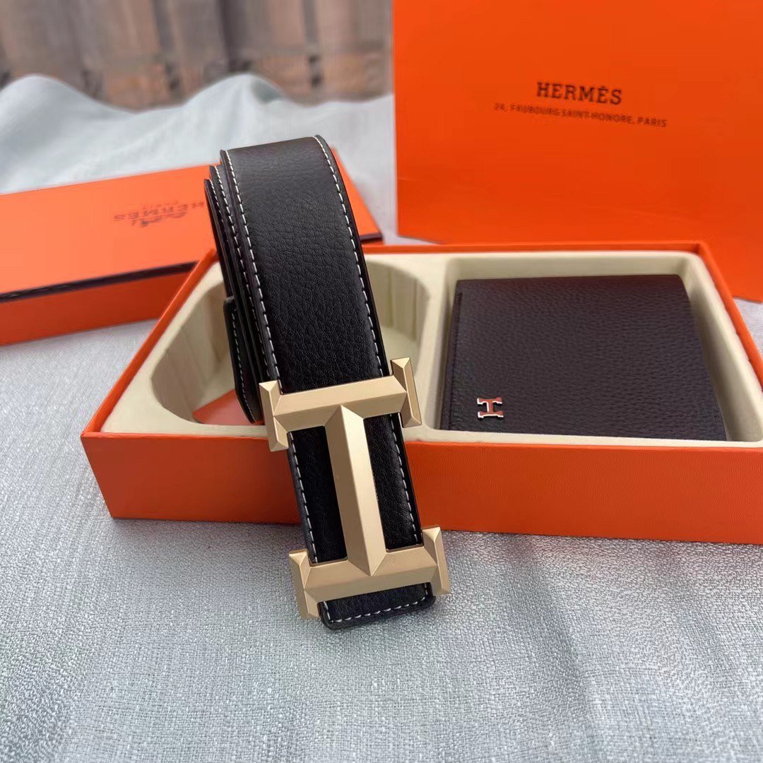 LV  belt wallet gift box