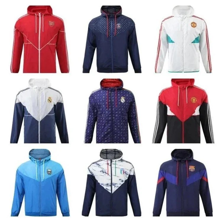 High version football windbreaker training suit