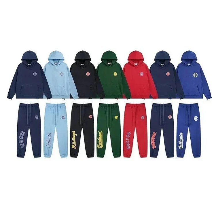  EricEmanuel Hot selling men's hooded loose versatile sweatshirt Hoodie suit