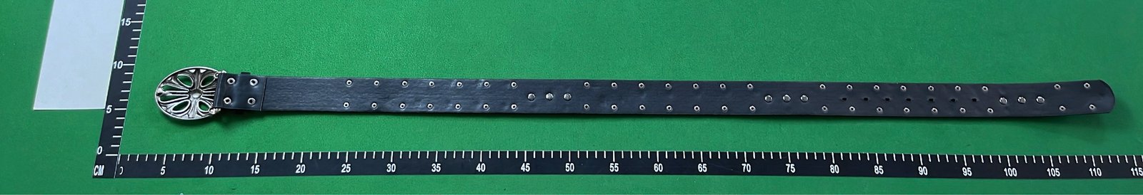 Loewe Embossed Flower Buckle Leather Belt for Women