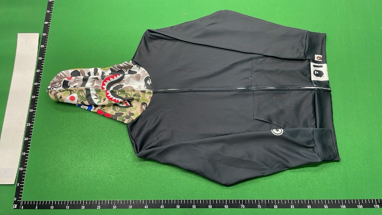BAPE Shark Full-Zip Hoodie - Camo and Print Design