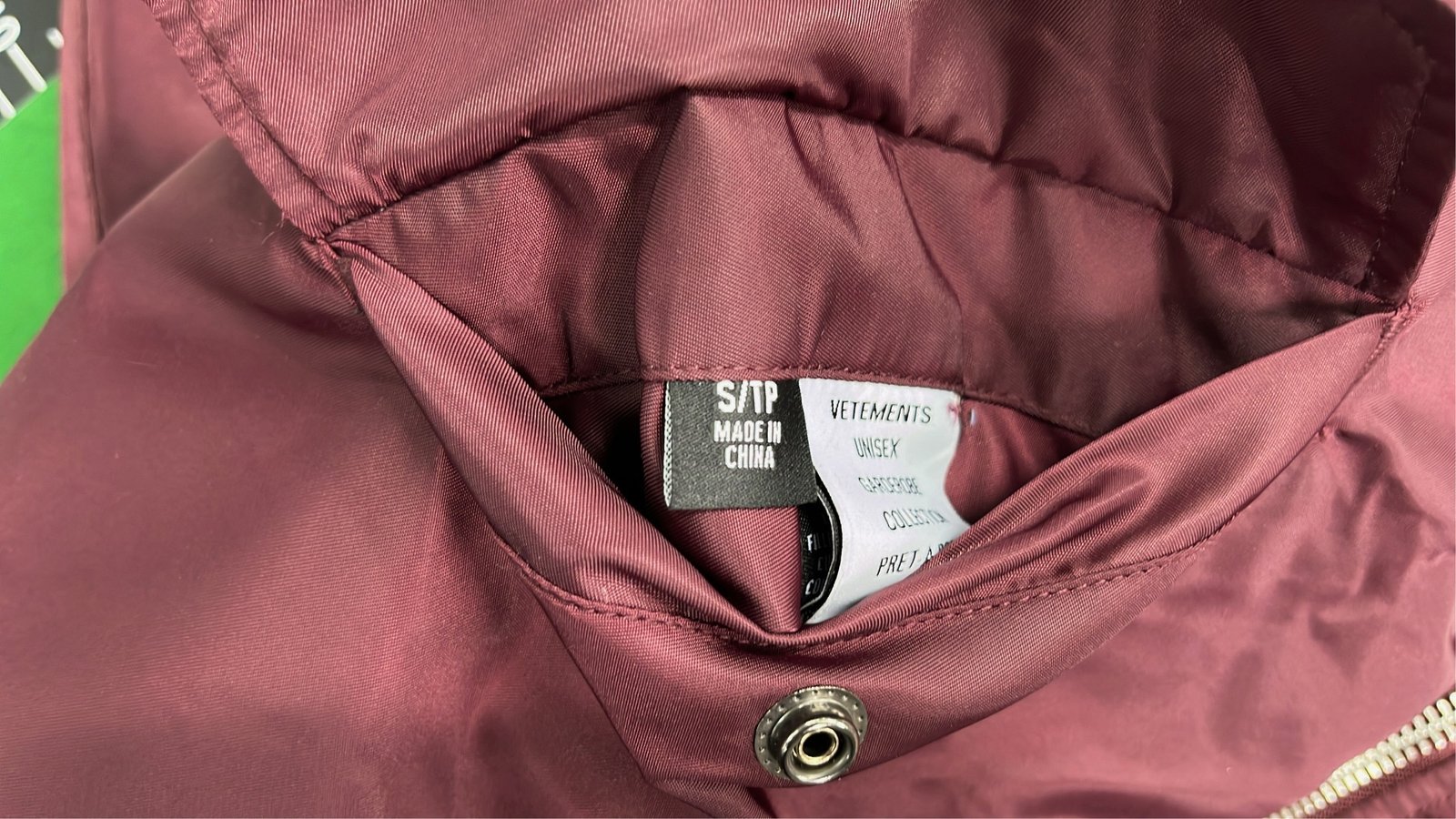 Men's Maroon Bomber Jacket with Reflective Stripes