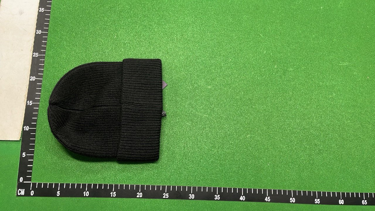 Prada Knitted Beanie Hat with Triangle Logo - Winter Accessories