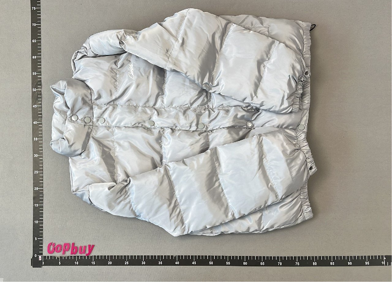 Black Puffer Jacket with Yellow Logo - Cavetts Winter Coat