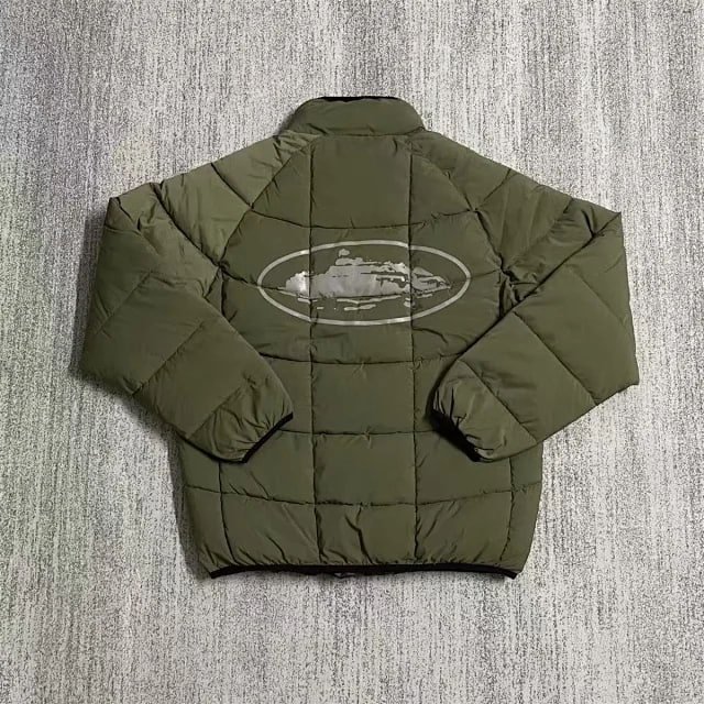 New winter ACG men's and women's loose-fitting, warm, thick hooded cotton-padded jacket with small hook embroidery, windproof style.