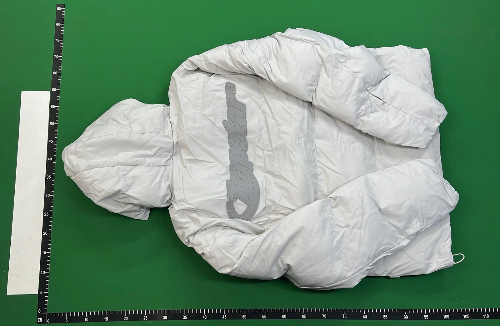 Moncler White Down Jacket with Hood