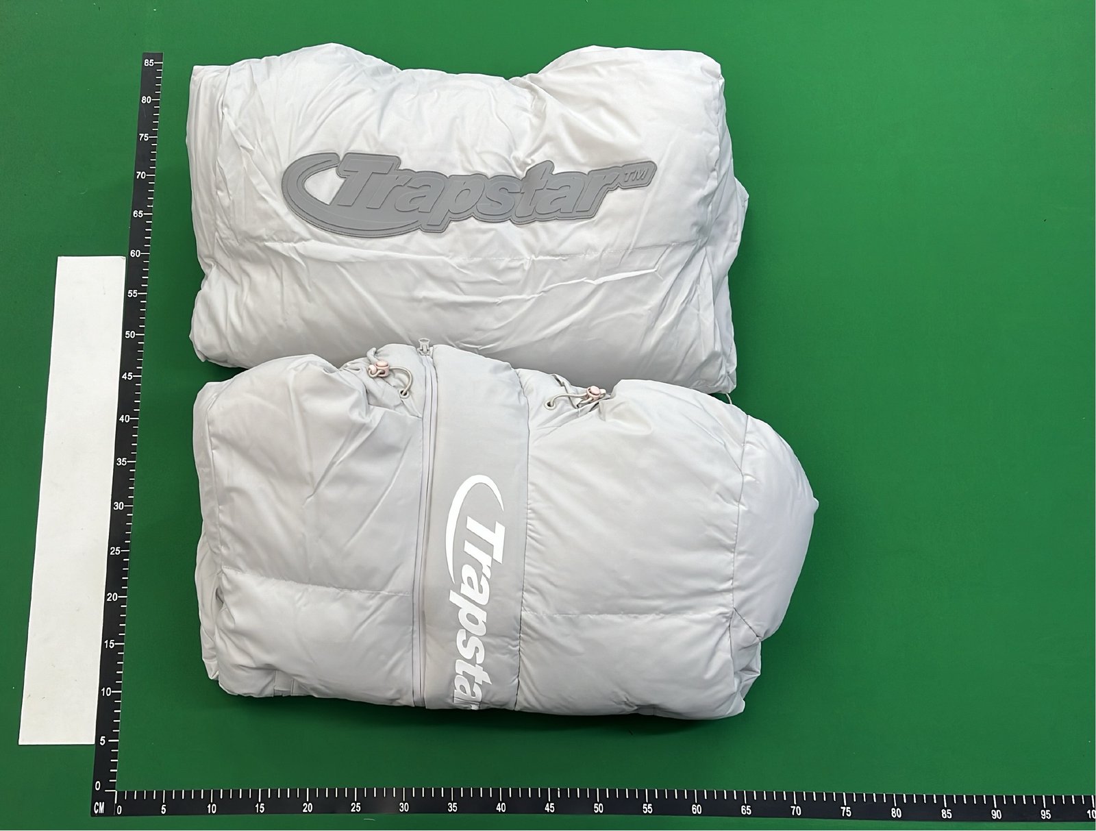 Moncler White Down Jacket with Hood