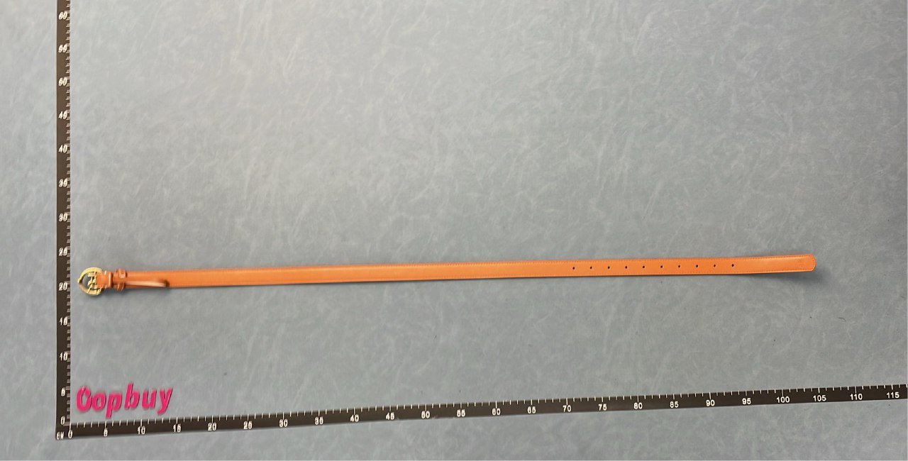 YSL Classic Leather Belt with Double Ring Buckle