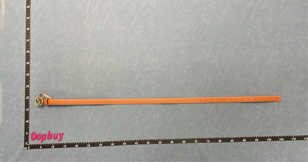 YSL Classic Leather Belt with Double Ring Buckle