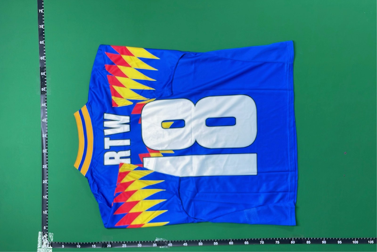 RTW Retro Basketball Jersey - Yellow Blue Edition