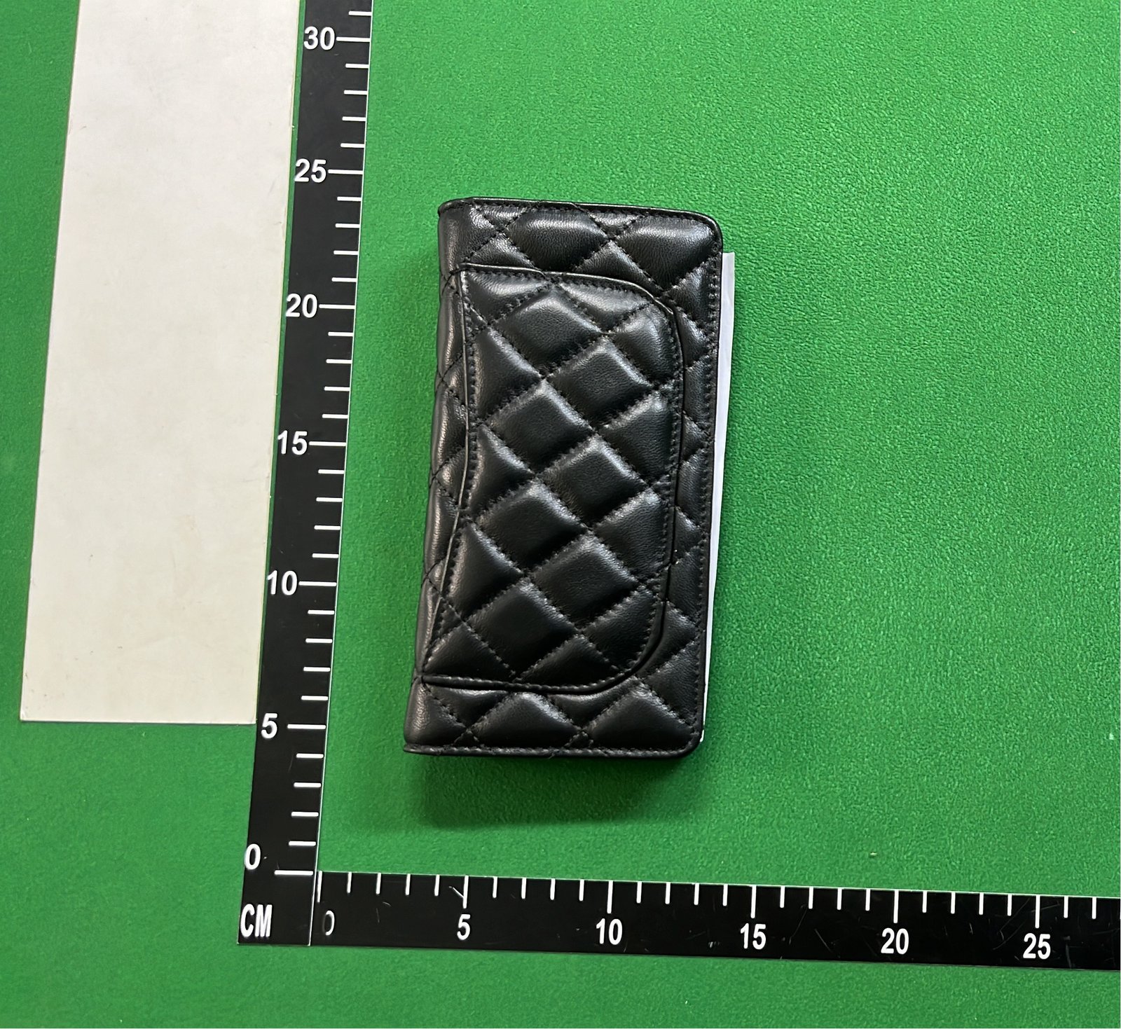 Classic Black Leather Wallet with Heart Clasp by Chanel